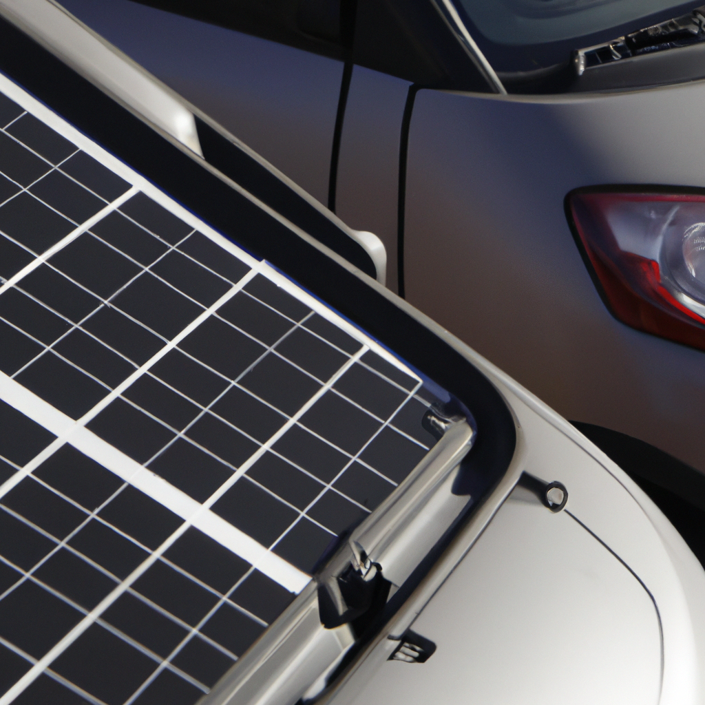 Solar panels to charge electric car