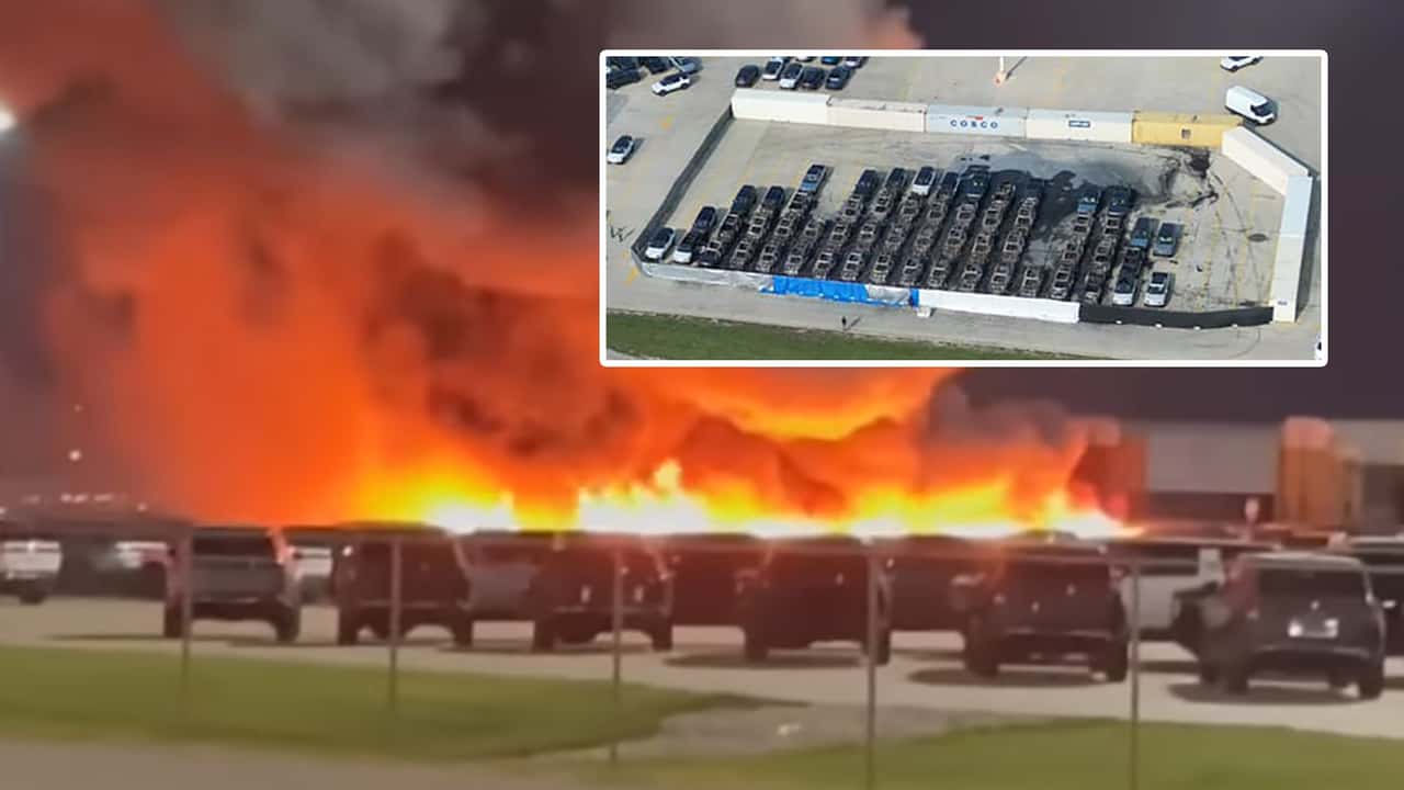 Over 50 Rivian EVs Damaged In Factory Parking Lot Fire. Here’s What Happened